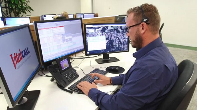 VitalCall responder in monitoring centre